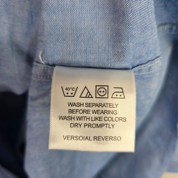 Mens Ben Sherman Tailored Skinny Fit Stretch Shirt Blue & Pink Dot Pattern 16 - Picture 8 of 8